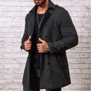 Mens Plus Size Peacoat Dark Gray
